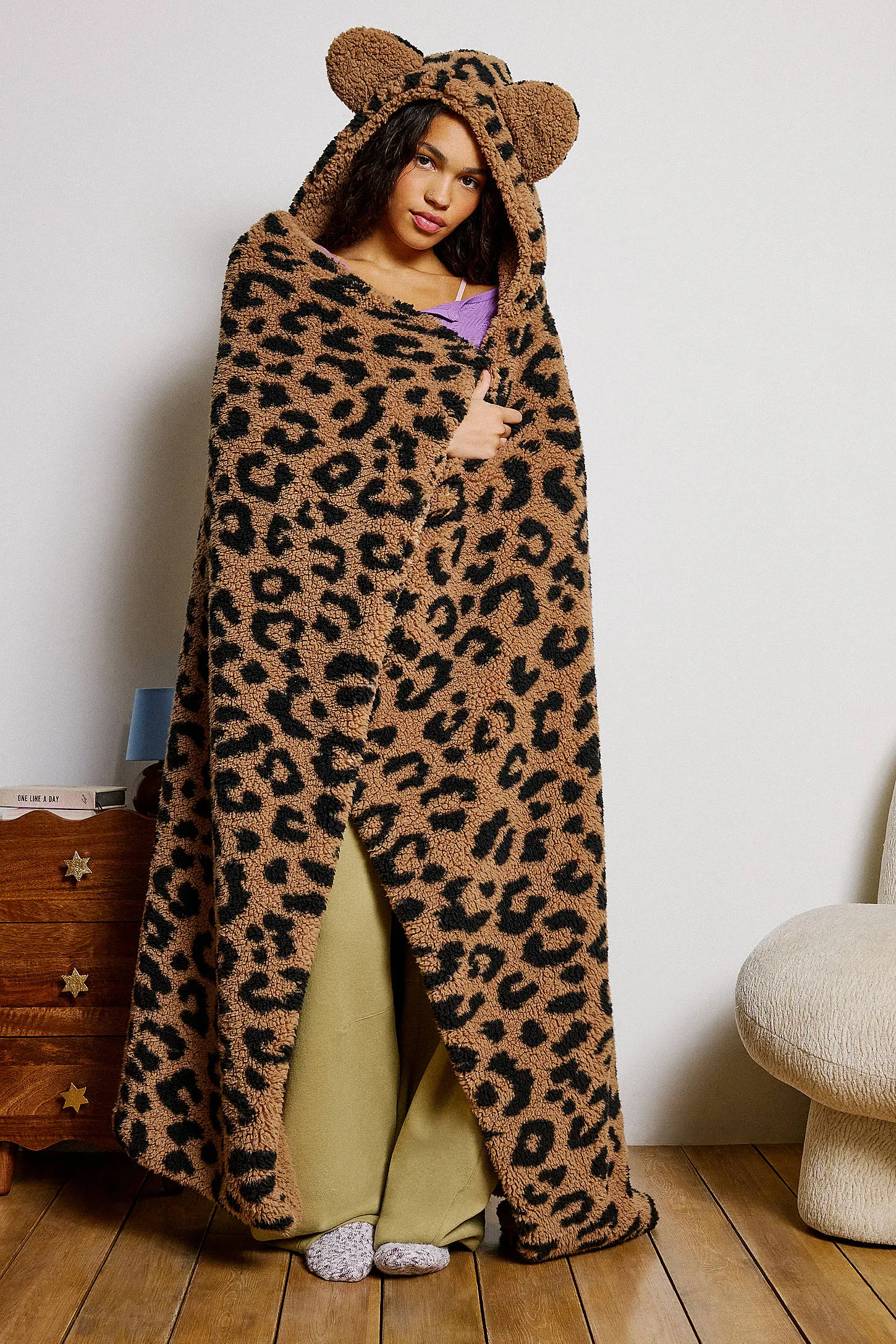 Leopard Ear Blanket - Neutral ALL 2
