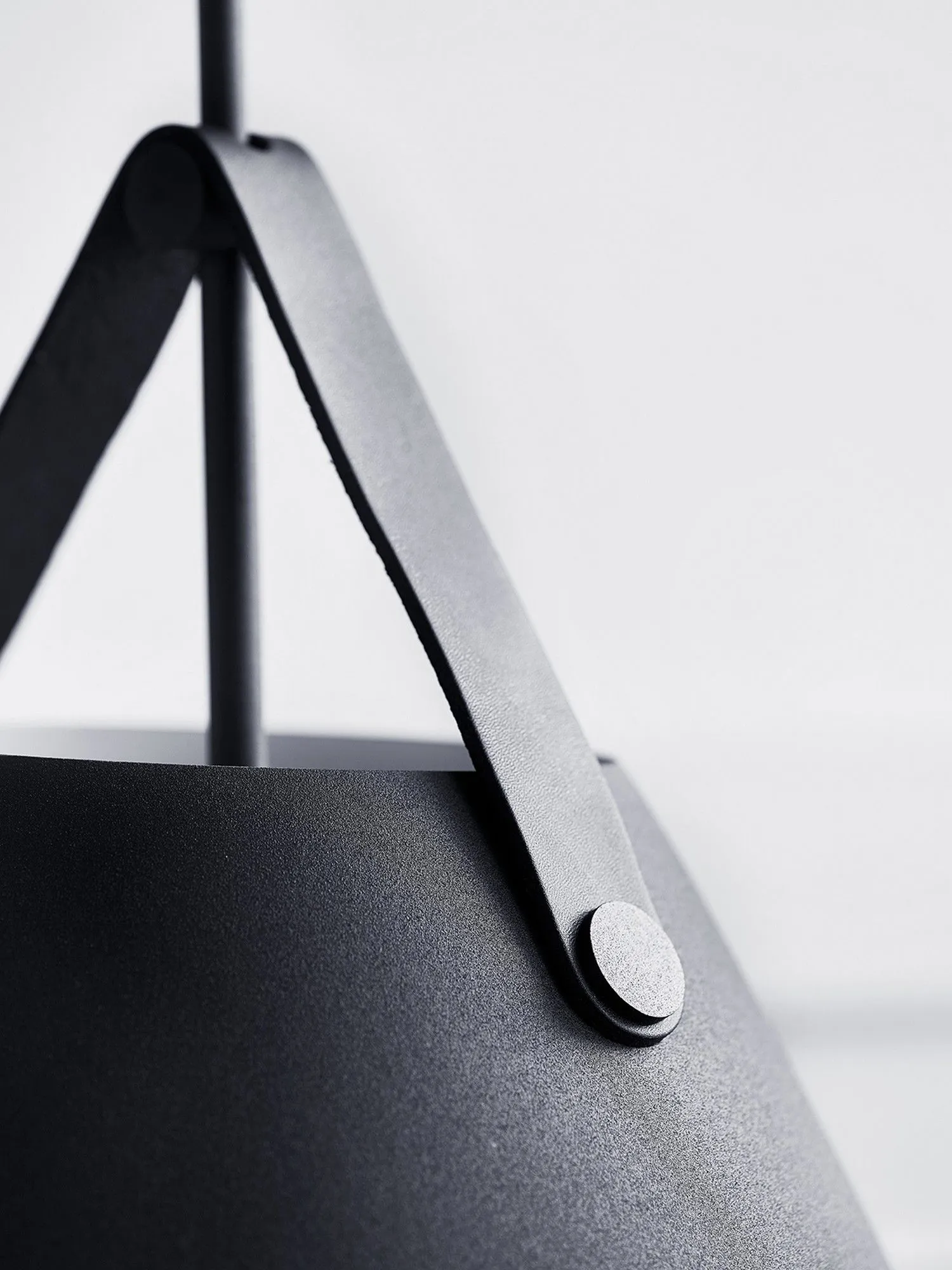 Nordlux Strap Pendant Light Black Metal Dining Room E27 Mains 36cm 5