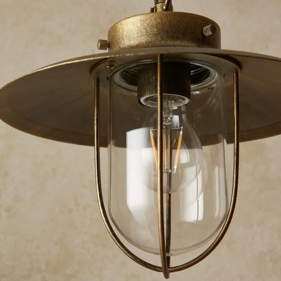 Harvey Industrial Gold Adjustable Pendant Light 4