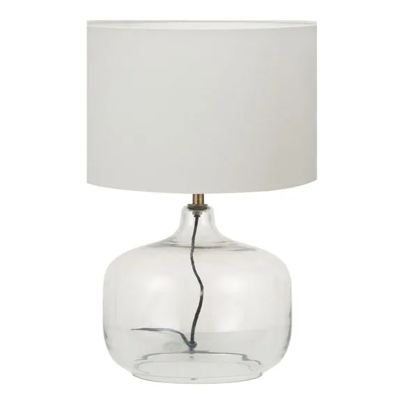 Pacific Lifestyle Corby Glass Table Lamp Base with Henry Cylinder Shade 2