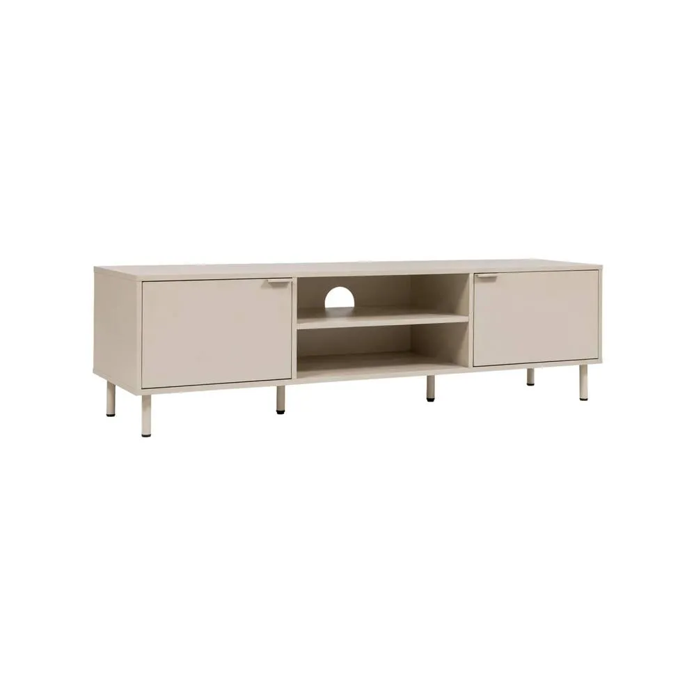 sweeek TV stand 160cm wood decor & metal in Beige 2