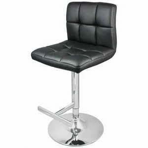 netfurniture Prill Black Bar Bar Stool Fully Adjustable