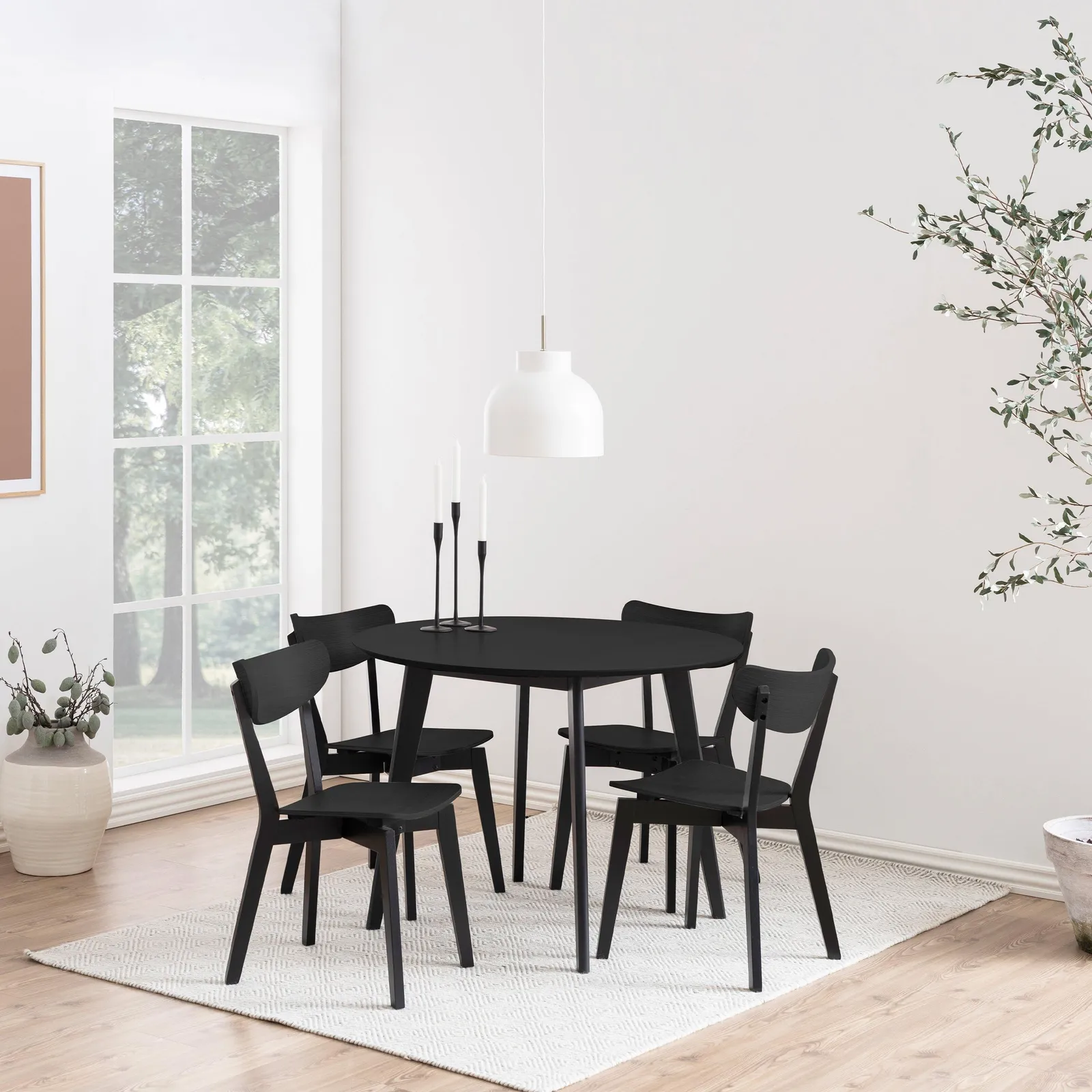Furniture To Go Roxby Dining Chairs in Black Set of 2 4