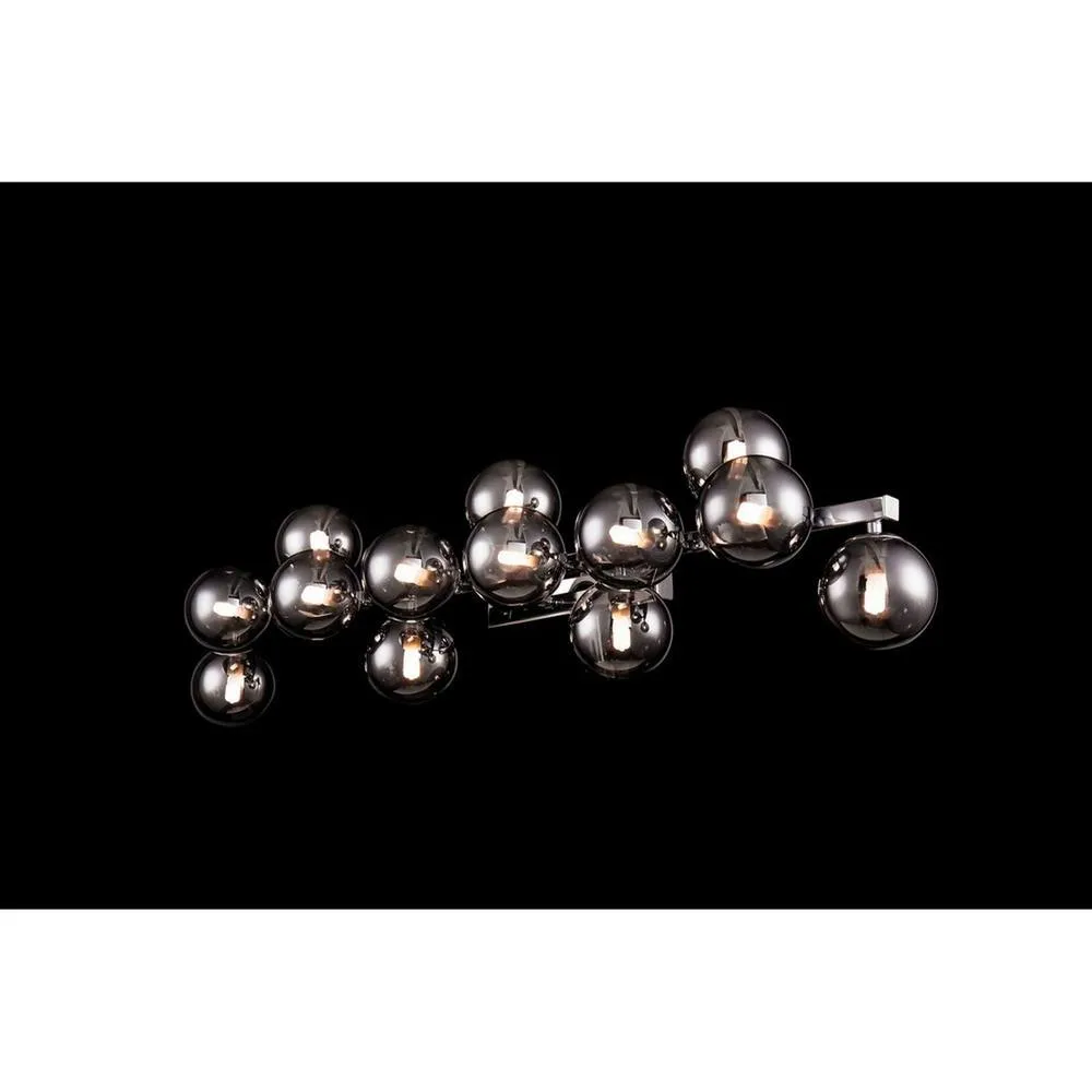 Netlighting Dallas Wall Lamp Chrome 13 Light G9 in Grey 2