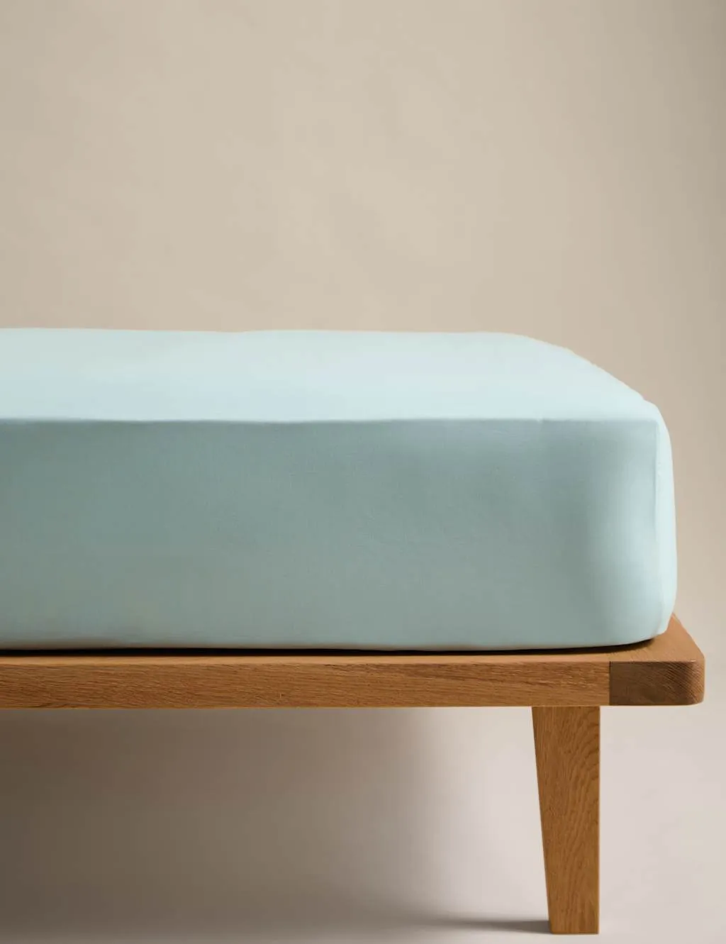 M&S Body Sensor™ Pure Cotton Fitted Sheet Blue