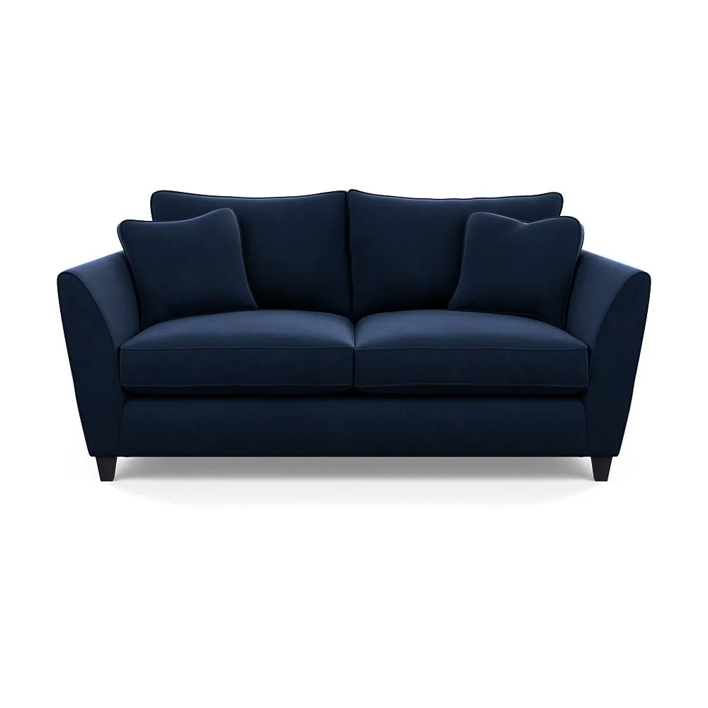 Heal's Torino 3 Seater Sofa Smart Velvet Dusk Black Feet 1