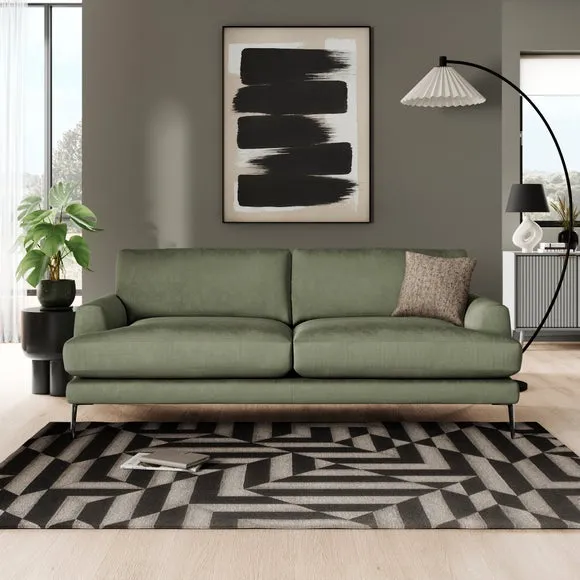 Lawson Matte Plush Velvet 4 Seater Sofa 1