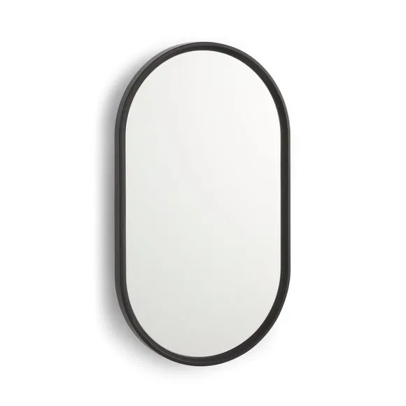 Oval Wall Mirror with Storage 3