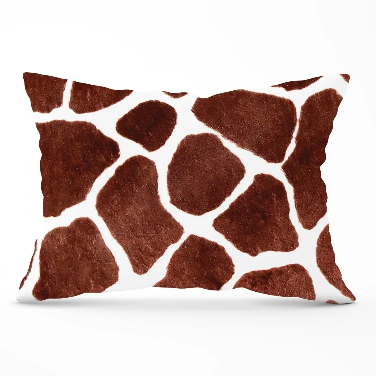 Warren Reed - Designer Giraffe Spots Print Cushions in Brown