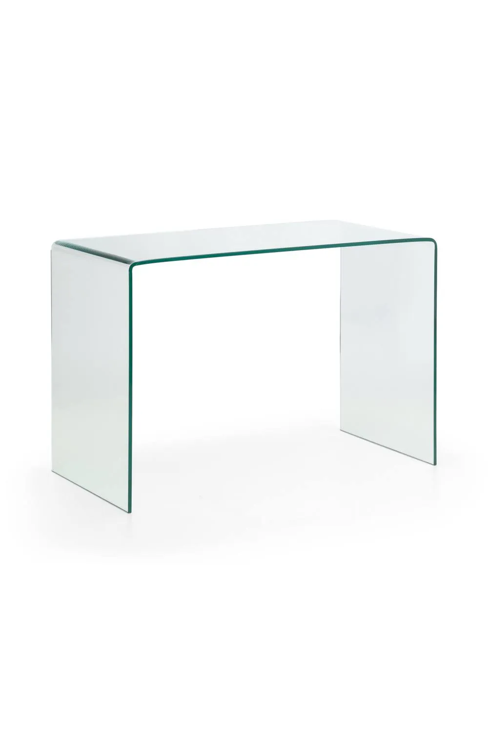 Julian Bowen Amalfi Bent Glass Desk in Clear 6