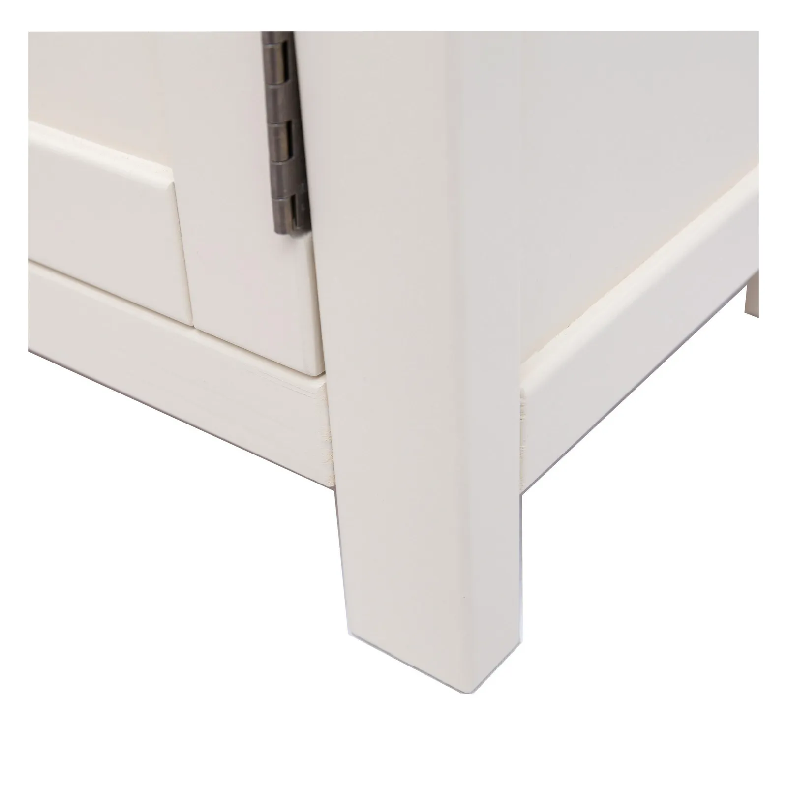 Cabinet Bits Maggiori Off-White 2 Door TV Cabinet Brass Knob 6