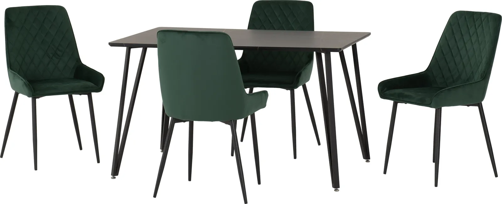 Seconique Marlow & Avery Dining Set in Emerald 3