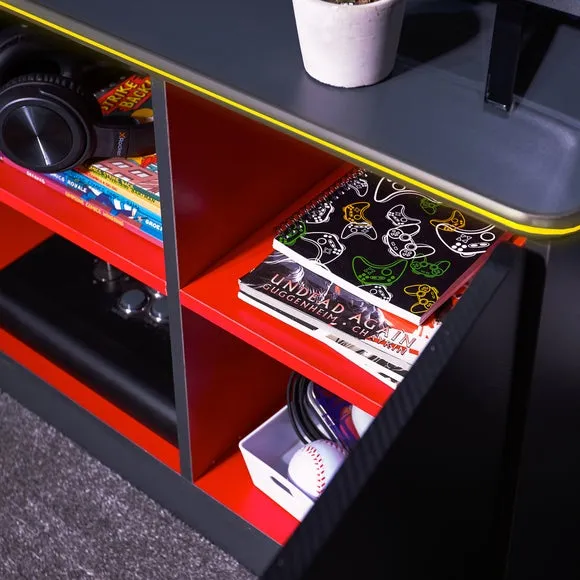 X Rocker Carbon Tek TV Media Cabinet with Neo Fibre LED for TVs up to 42" 6