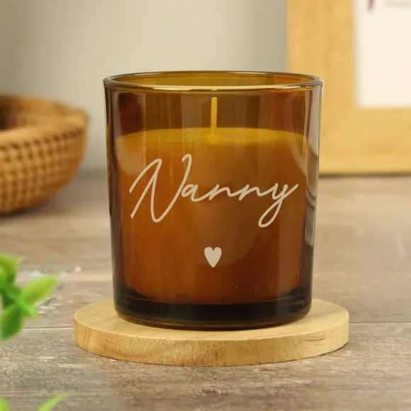 Personalised Glass Candle
