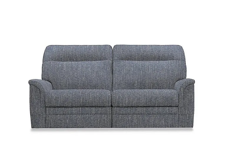 Hudson 23 Large 2 Seater Fabric Recliner Sofa with Headrests and Power Lumbar - Metric Navy