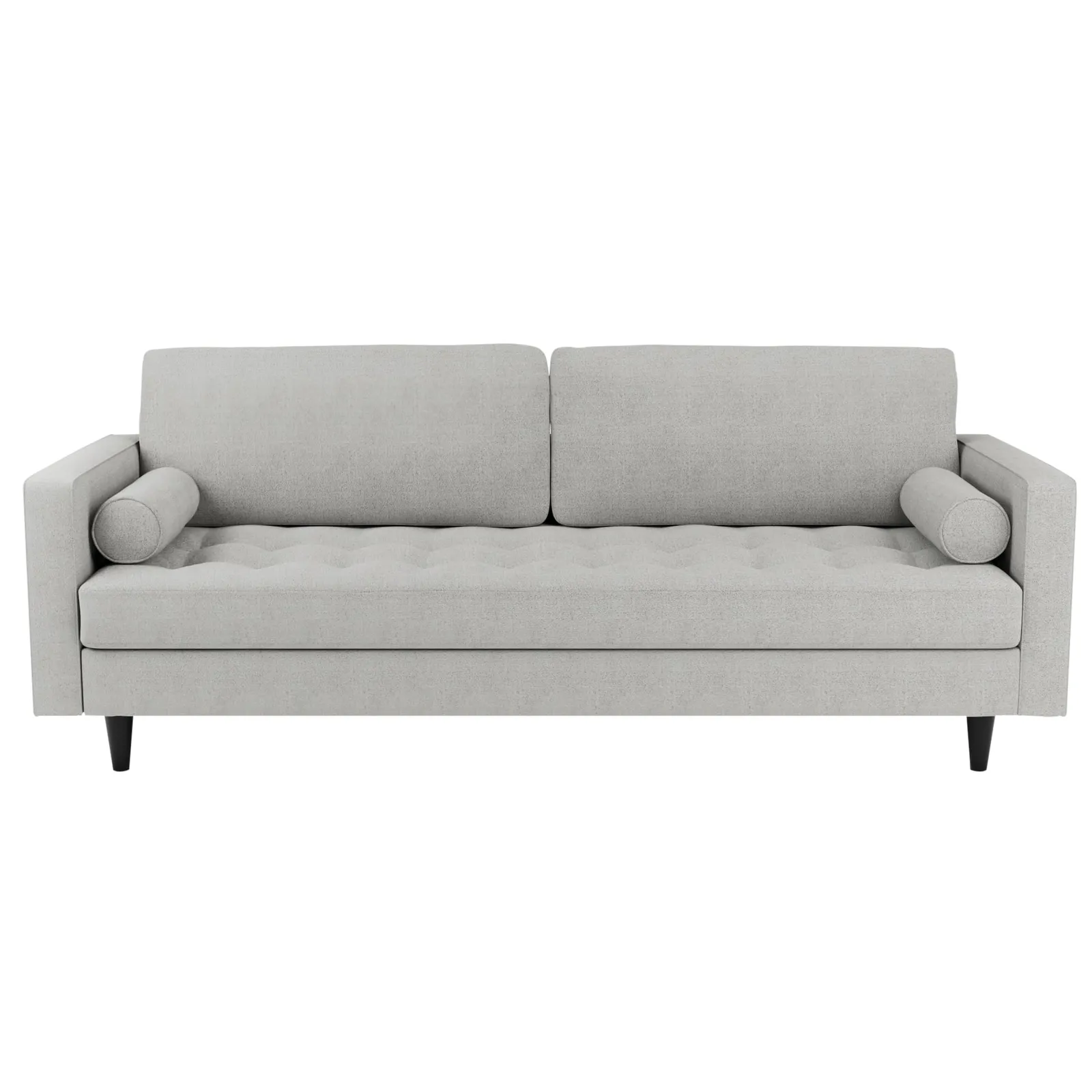 Zoe Boucle 4 Seater Sofa Light Grey
