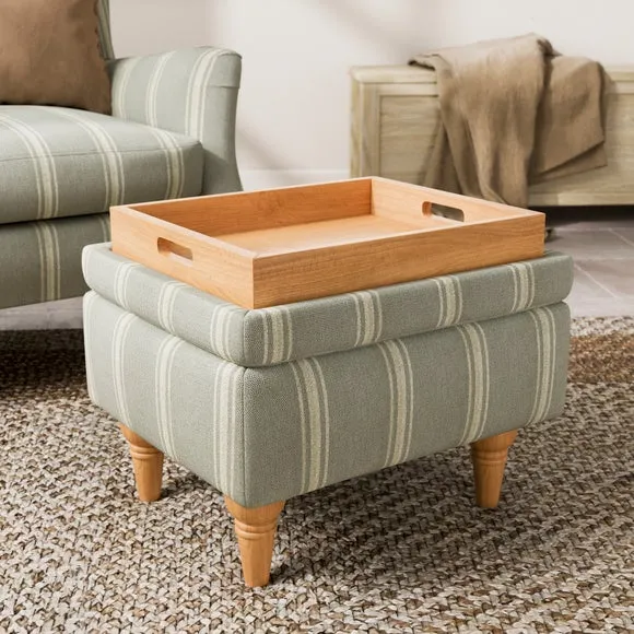 Charnwood Folkstone Stripe Storage Footstool 2