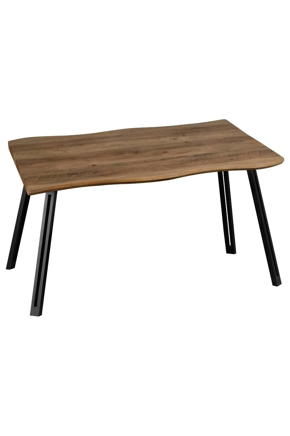 Seconique Quebec Wave Edge Dining Set with Lukas Chairs in Blue 2
