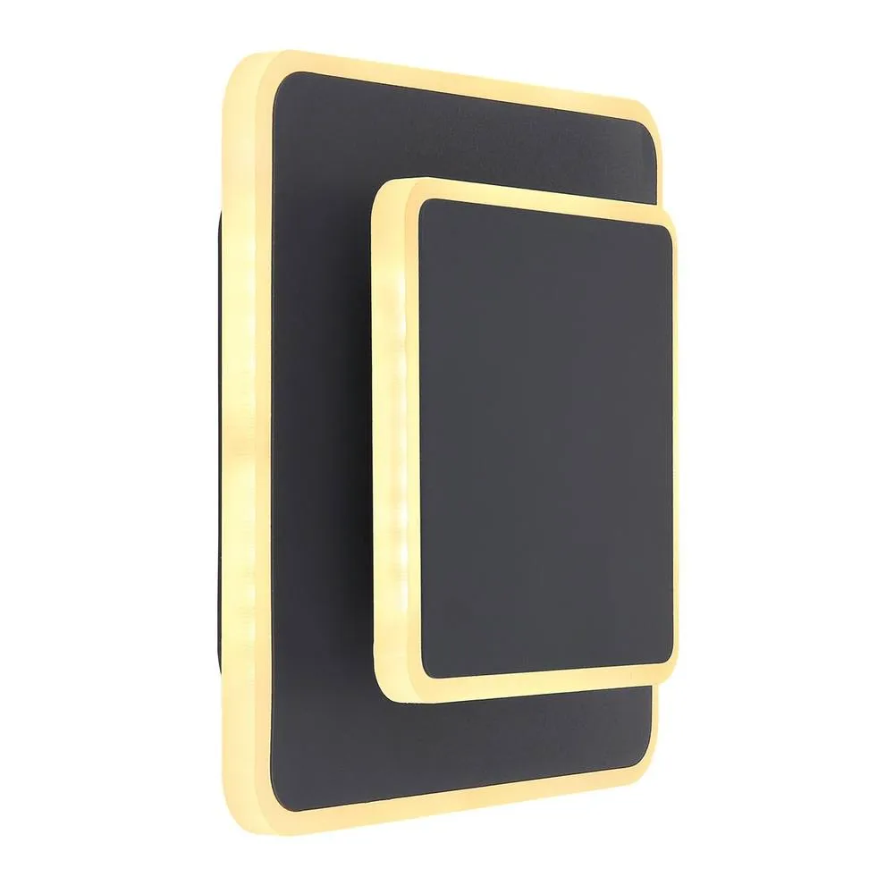 Netlighting Many Integrated LED Wall Lamp Black 2x LED 3000K 4