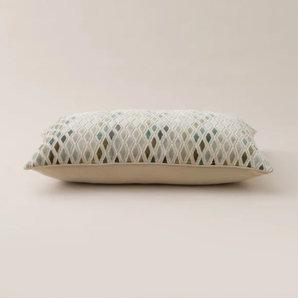 Diamond Cut Velvet Rectangle Cushion 4