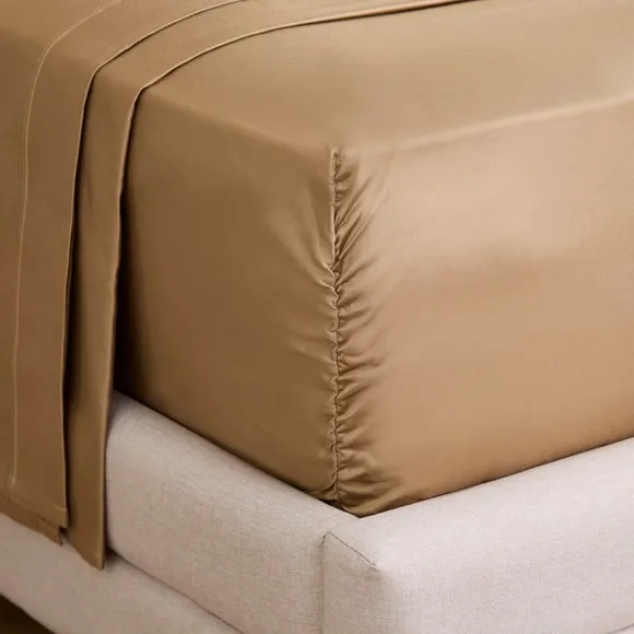 Dorma 800 Thread Count 100% Cotton Sateen Fitted Sheet 1