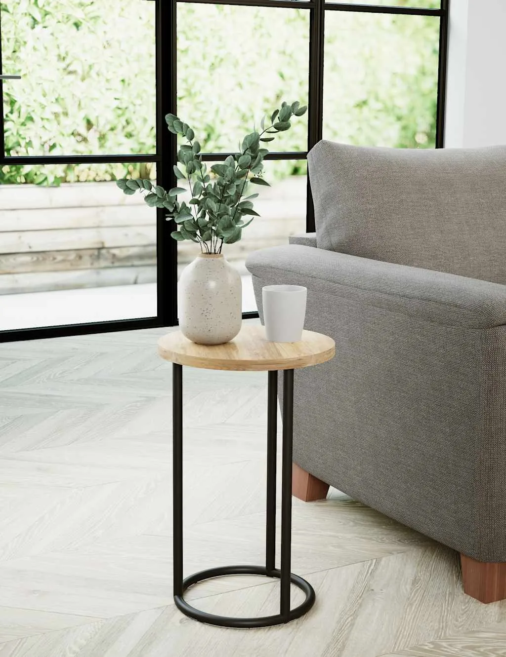 Gallery Direct Holt Side Table Natural Mix
