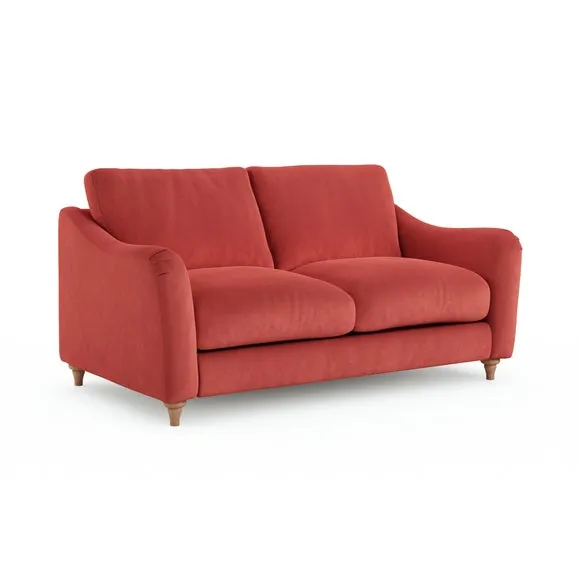 Hattie Matte Plush Velvet 2 Seater Sofa 6
