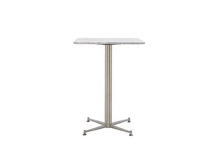Cortina Square Bar Table - 60-cm - Carrara Marble