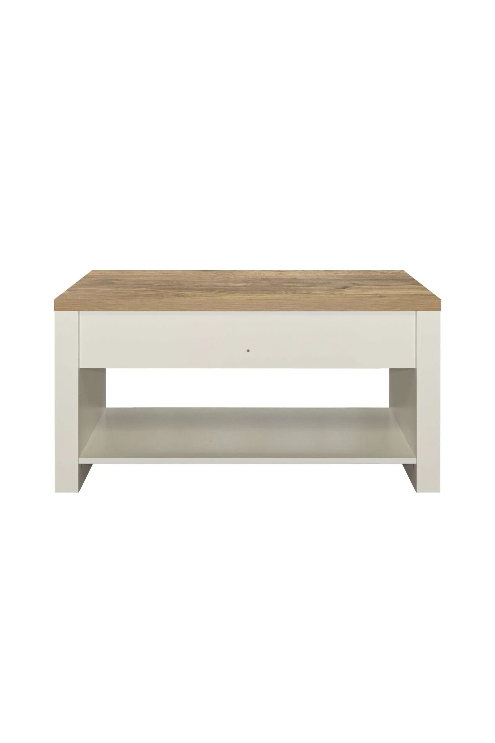 Birlea Coffee Table Blue & Oak Highgate 2 Drawer Farmhouse Shabby Chic in Cream 6