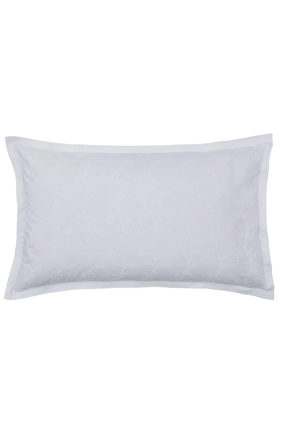 Murmur 'Bea' Cotton Embroidered Duvet Cover Set in White 4