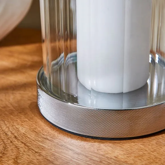 Hotel Chrome Hurricane Candle Holder 2