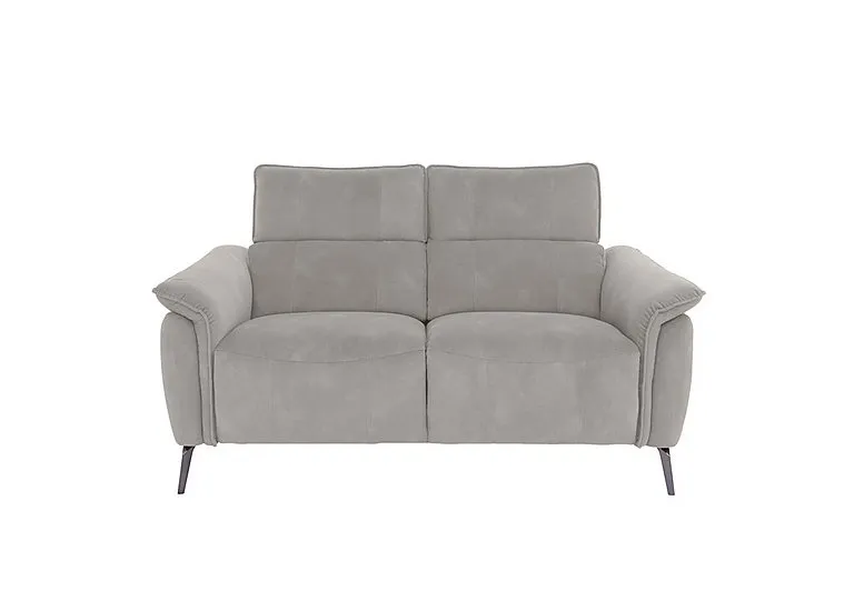 Jude Fabric 2 Seater Power Recliner Sofa with Power Headrests - Dexter Stone