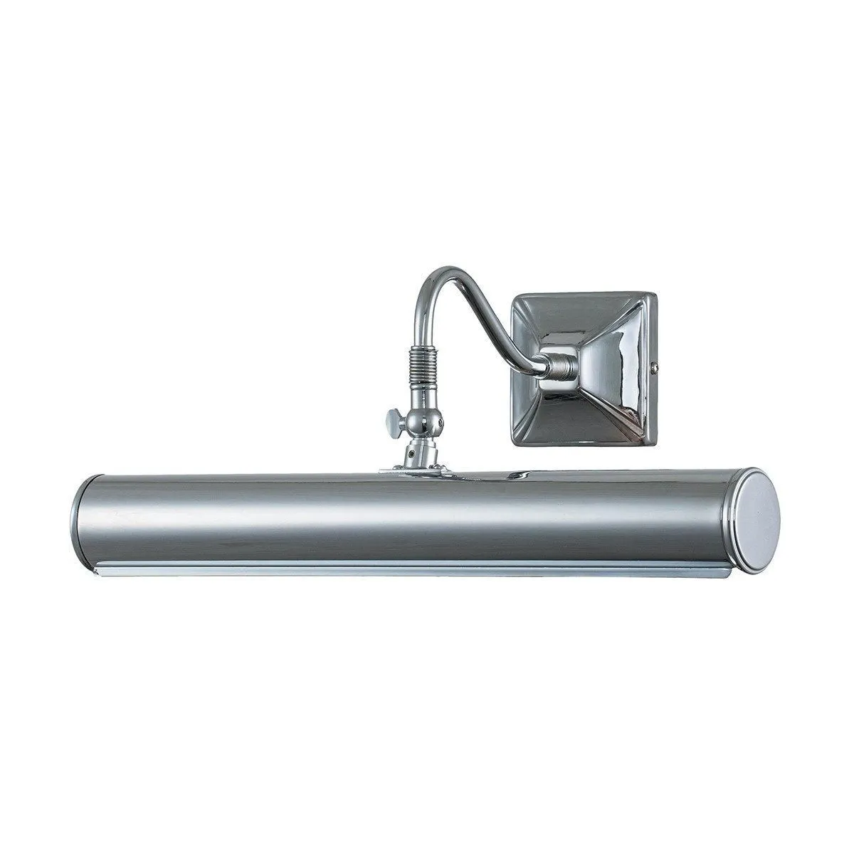 Netlighting Picture Light 2 Light Large Picture Wall Light Polished Chrome E14 in Grey