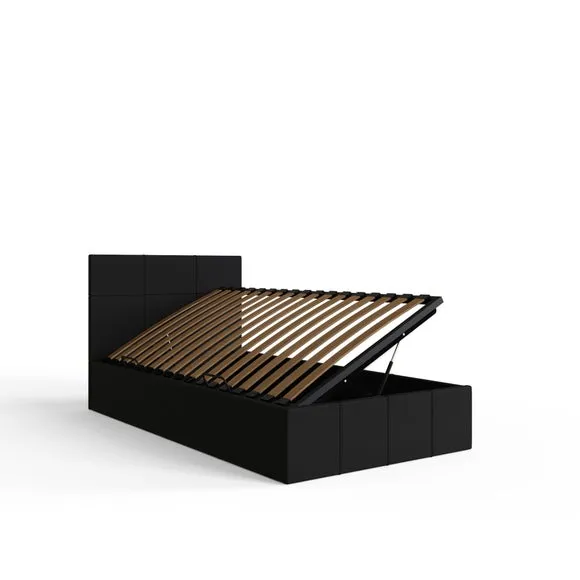 Side Lift Ottoman Bed, Faux Leather 4