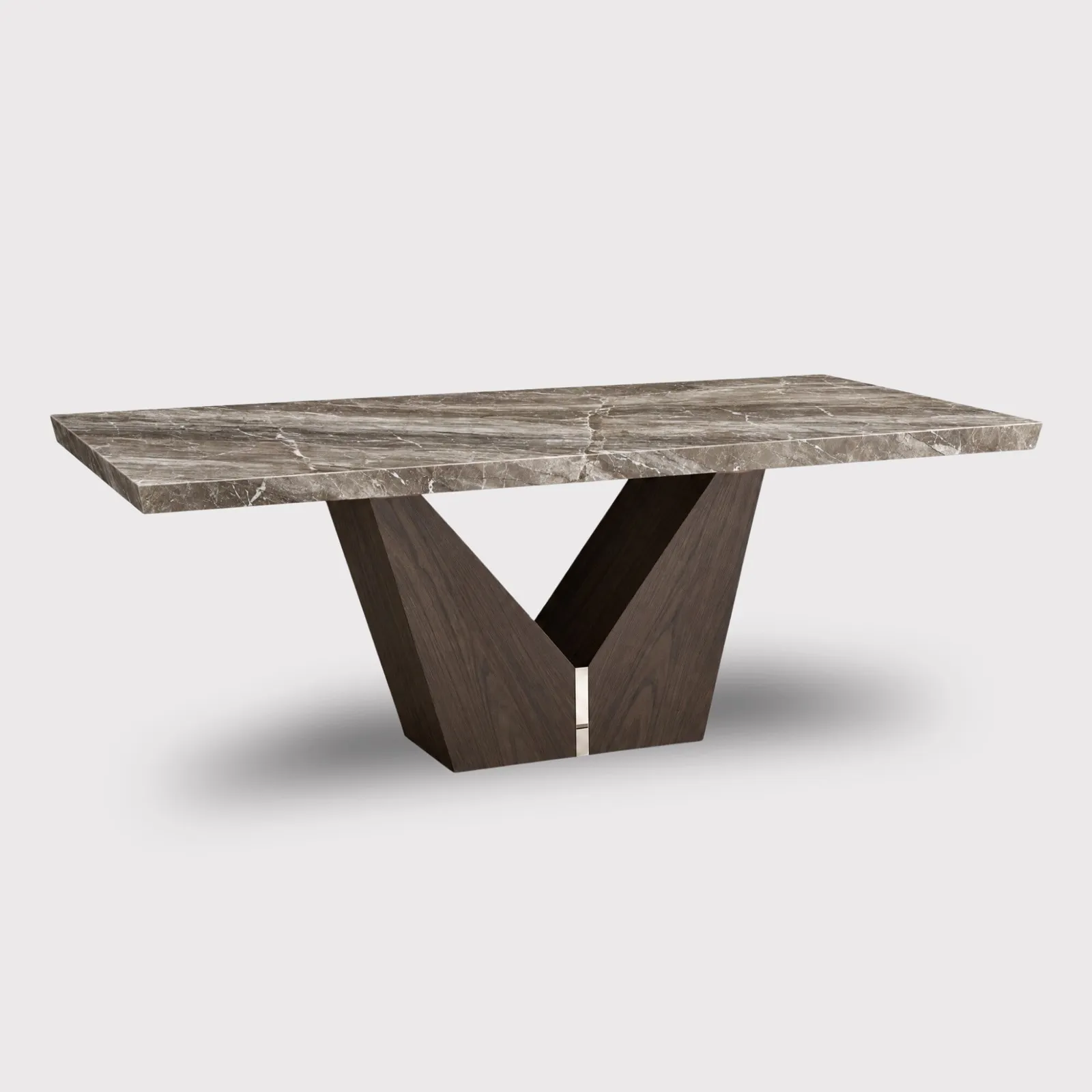 Stone Italia Srl Cairo 200X100Cm Rectangular Dining Table, Brown | Barker & Stonehouse