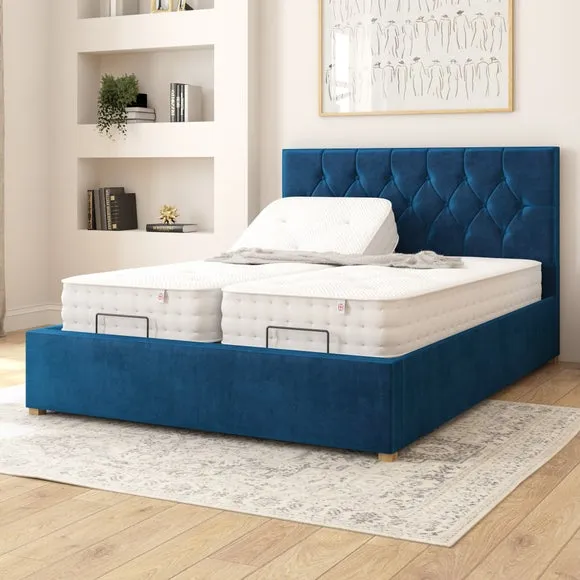 Olivier Plush Velvet Adjustable Bed 2