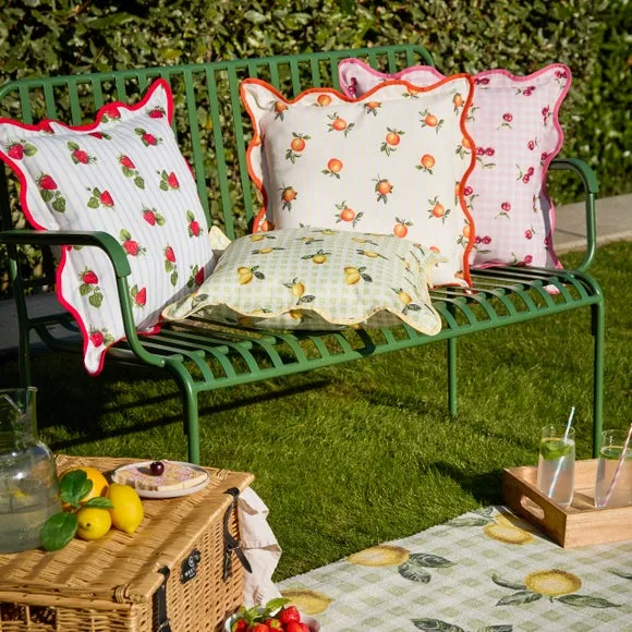 Fruits Oranges Outdoor Square Cushion 6