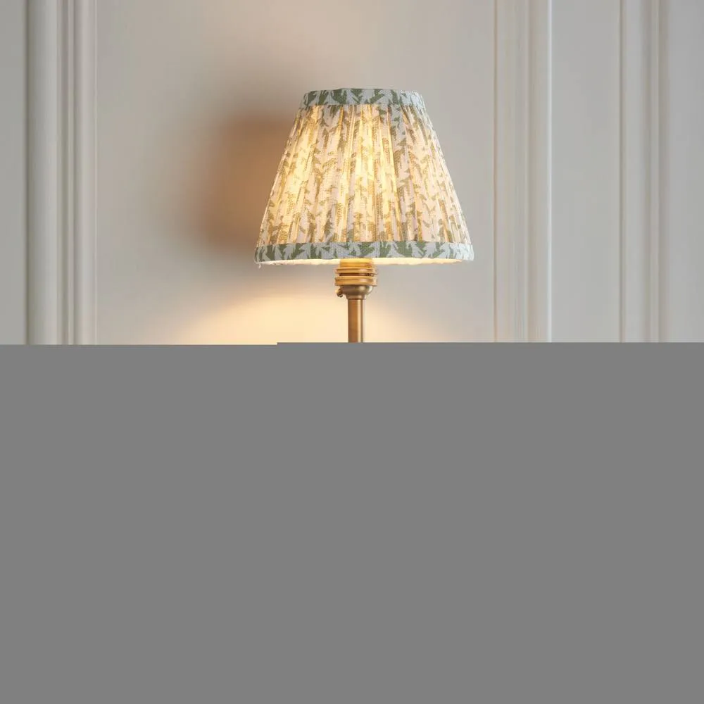 Netlighting Halo Tall & Leaf 16cm Wall Lamp Antique Brass Herb Garden Green in Gold 3