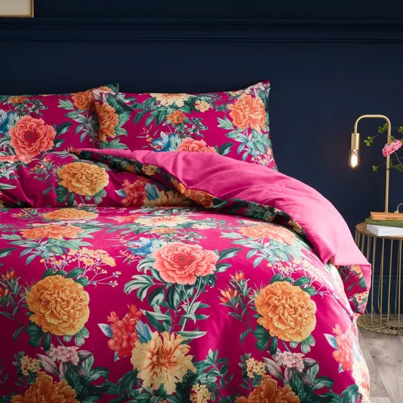 Peony Floral Duvet Cover & Pillowcase Set 3