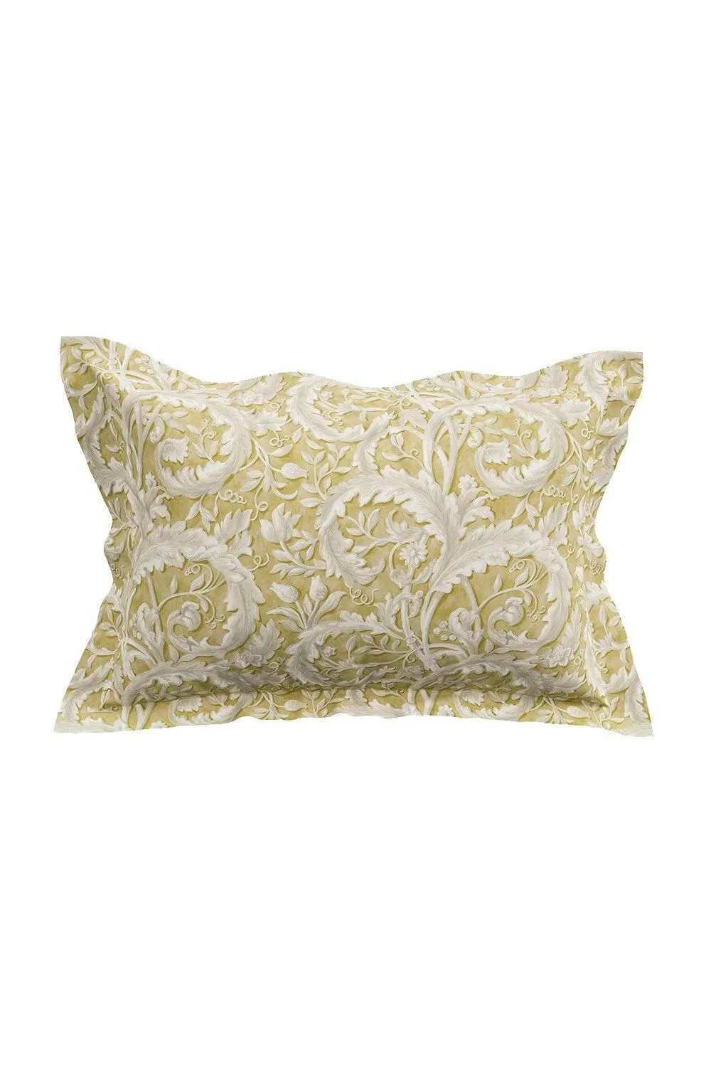Sanderson 'Tila Lime' Cotton Percale Duvet Cover Set in Gold 3