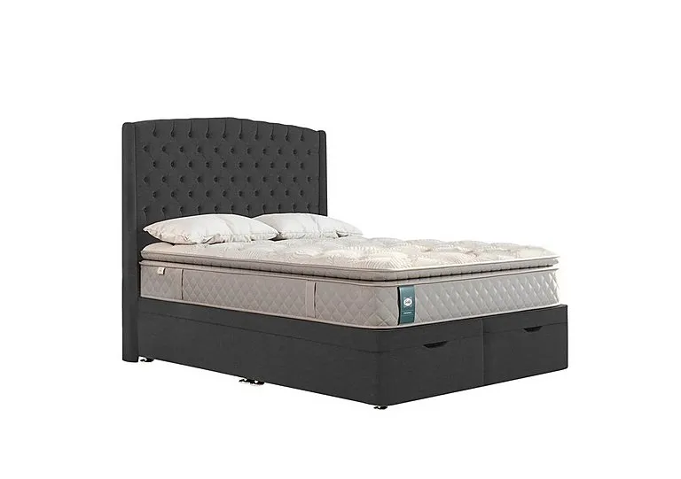Ashton Ottoman Soft Divan Set - King Size - Tweed Sable