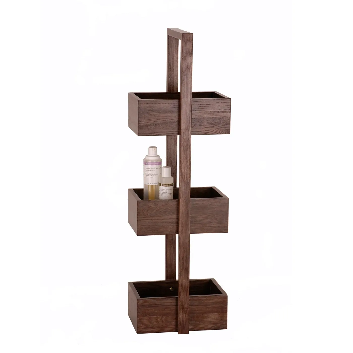 Wireworks Bathroom Storage Stand Dark Oak 3 tier 1