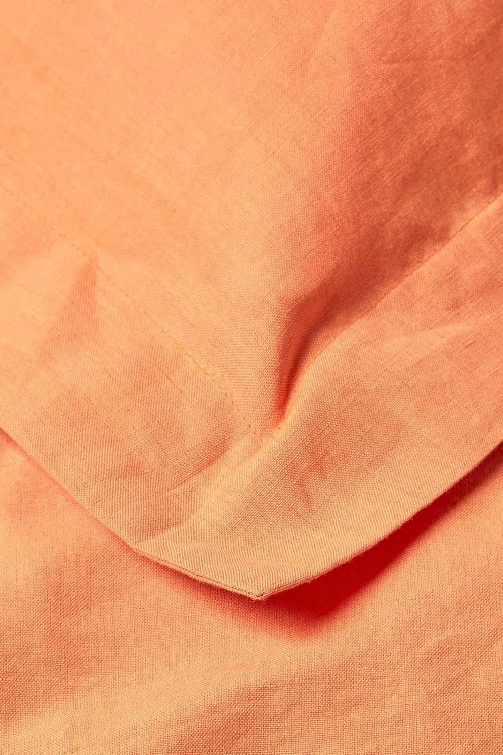Homescapes Linen Oxford Pillowcase, King in Burnt Orange 6