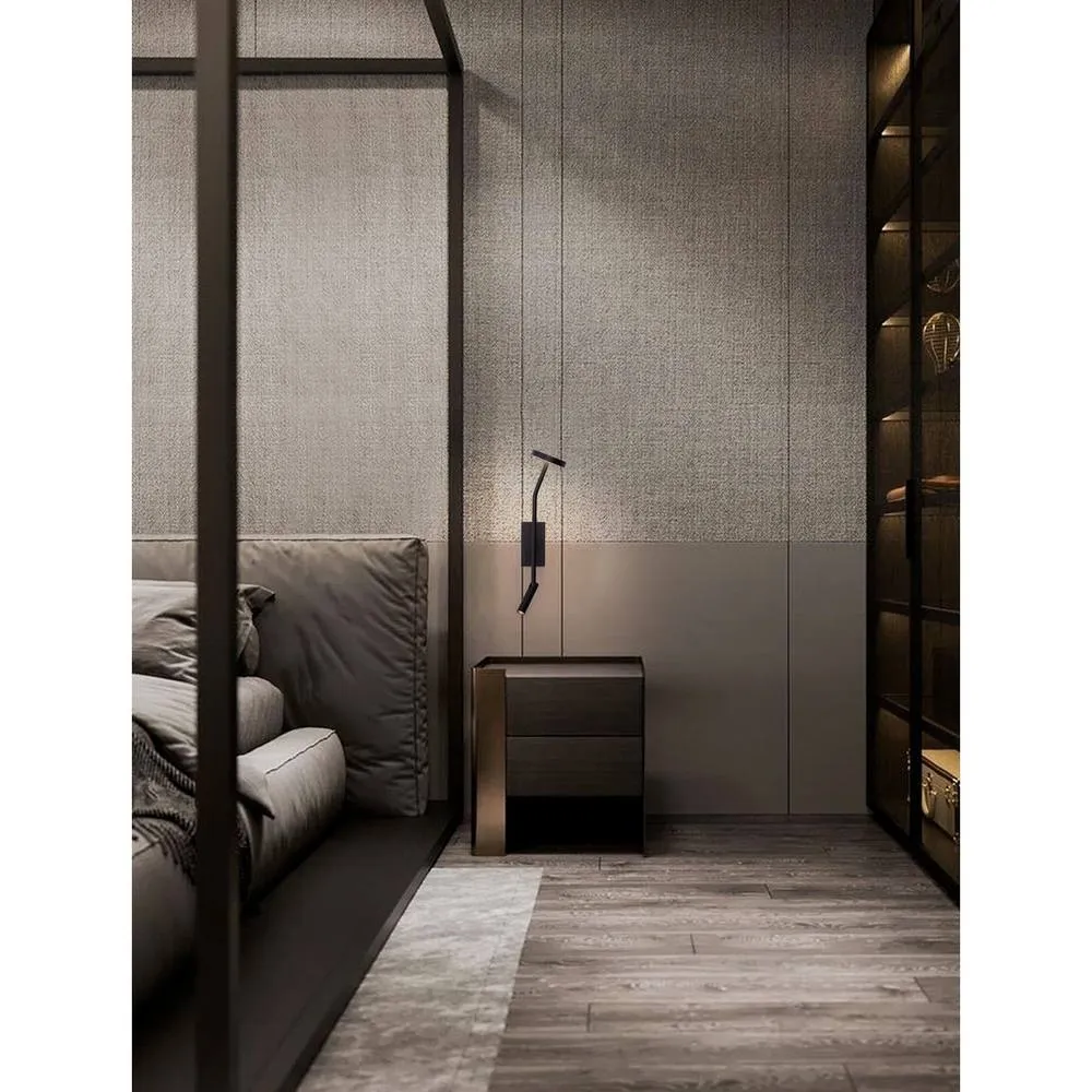 Netlighting Logos Reading Wall Light Sandy Black LED 9W 487lm 3000K 2