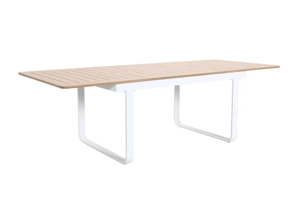 Vente-unique Extendable Aluminium Garden Table L.61/246 Cm - Light Natural and in Light Oak 5