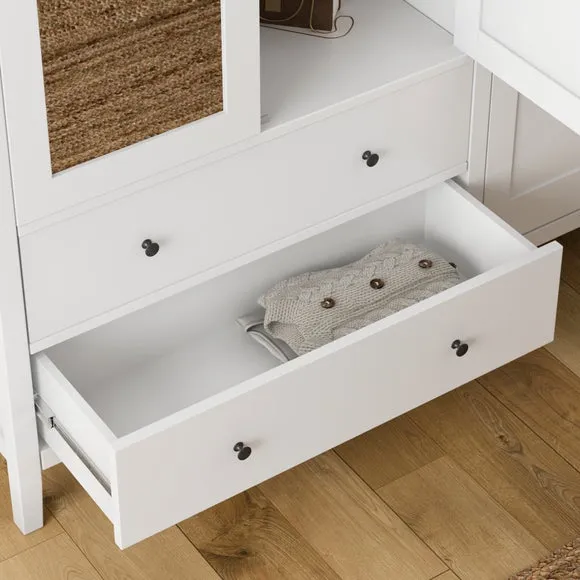 Lynton 5 Door Wardrobe, White 4