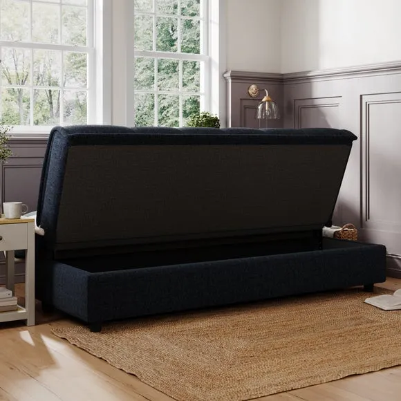 Emery Squish Soft Chenille Clic Clac Storage Sofa Bed 5