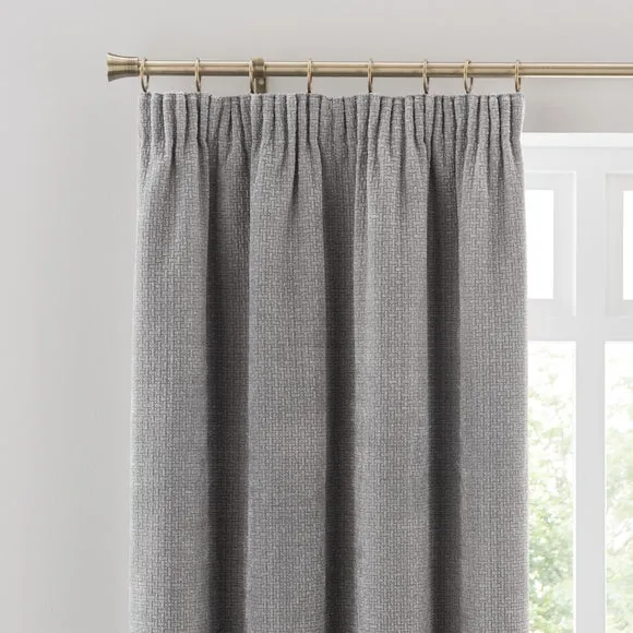 Alayna Chenille Pencil Pleat Curtains 1
