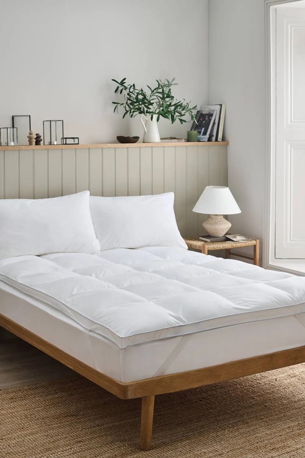 CHRISTY 'Cloud Loft' Luxurious Micro Loft Mattress Topper in White