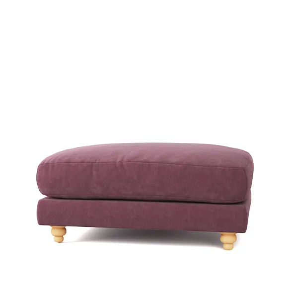 Martha Footstool, Vintage Chenille 3